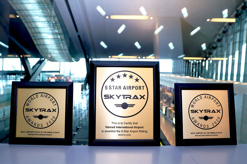 Hamad International Airport Ranked “Third Best Airport in the World” by SKYTRAX World Airport Awards 2020