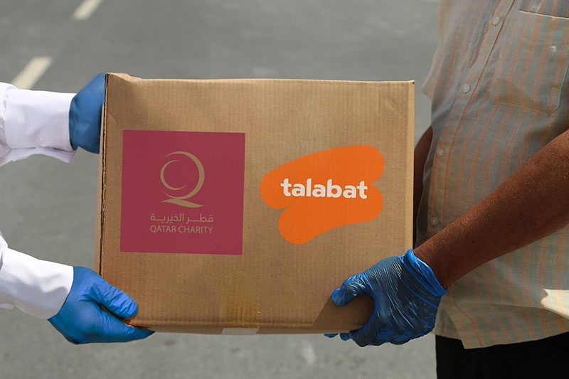 talabat and Qatar Charity distribute 10,000 meals as a result of the talabat grocery QAR 1 donation campaign.