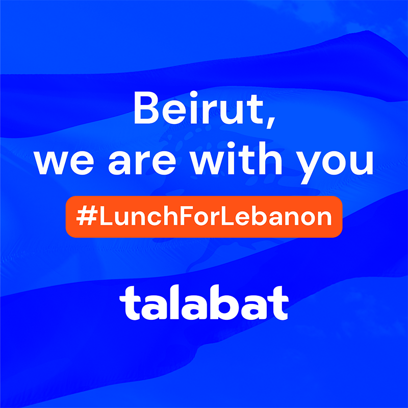 talabat launches #LunchforLebanon initiative in support of Beirut