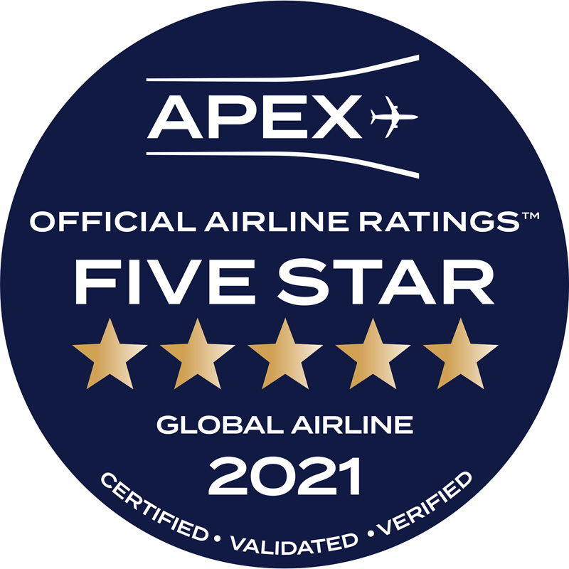 Qatar Airways Scoops the 2021 APEX Five Star Global Official Airline RatingTM