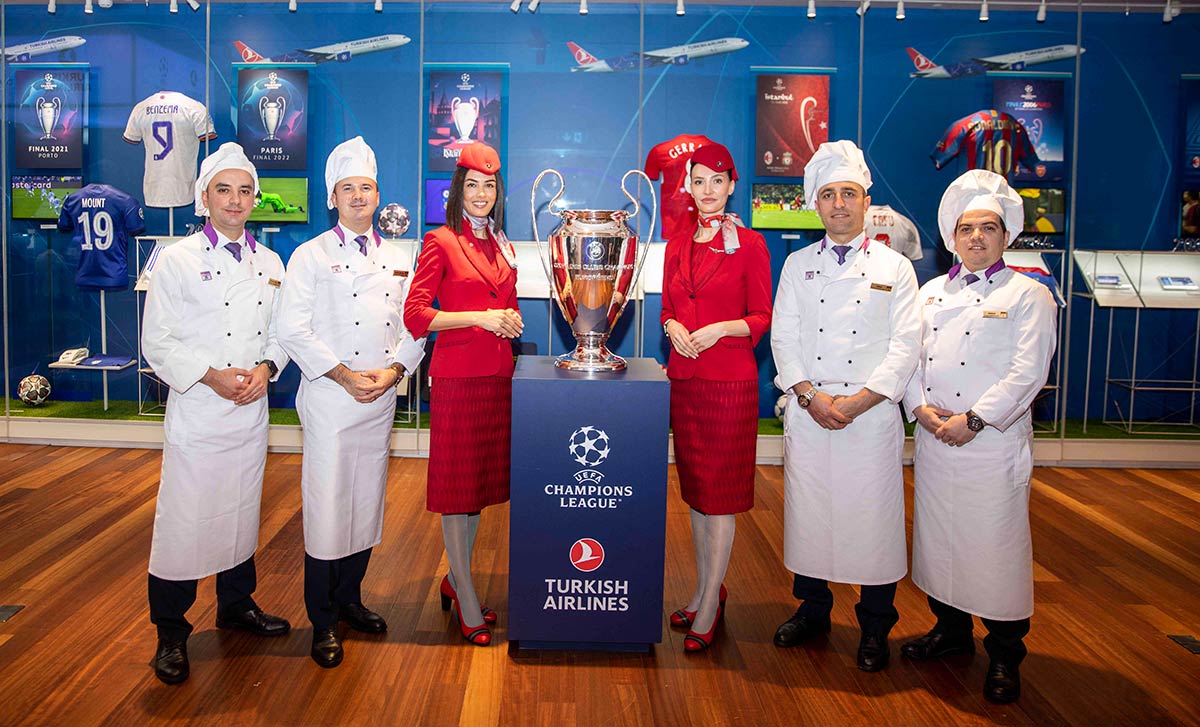 UEFA Champions League in Turkish Airlines Business Lounge